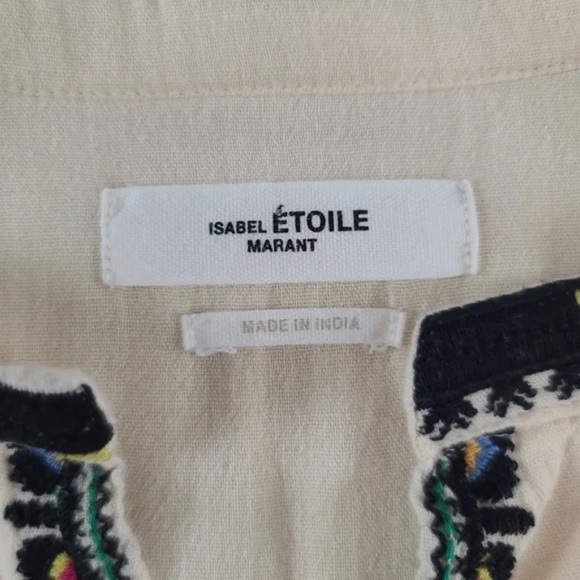 Isabel Marant Embroidered BoxyTop - Picture 2 of 10